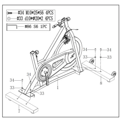 SUNNY-HEALTH-FITNESS-SF-B1995-Fitness-Pro-II-Stationary-Indoor-Cycling-Bike-5
