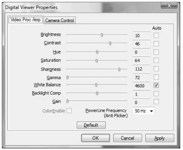 CARSON zPix 300 Digital Microscope - Advanced settings