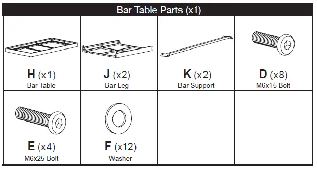 TDC USA INC 22475 7 Piece Wicker Bar Set-2