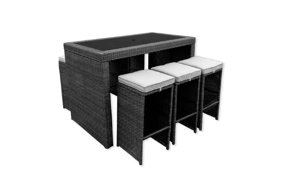 Tdc Usa Inc 22475 7 Piece Wicker Bar Set Instruction Manual