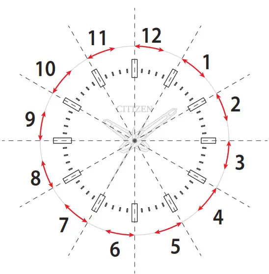 CITIZEN E61 Watch- adjust.