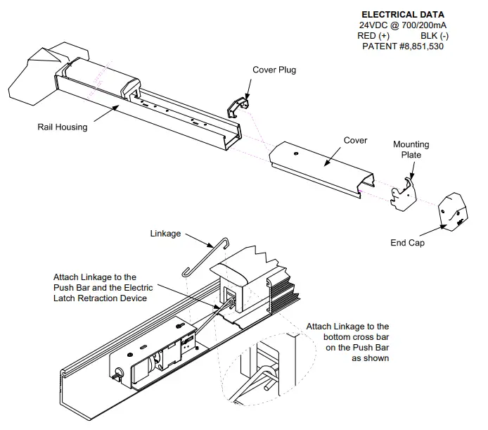 SDC-ED4200-Corbin-Russwin-Electric-Latch-Retraction-Kit-fig-1