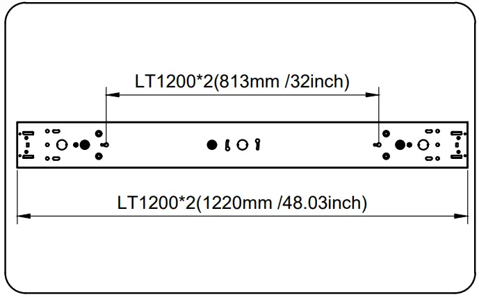 brandon MX452 LED Strip Fixture - fig 1