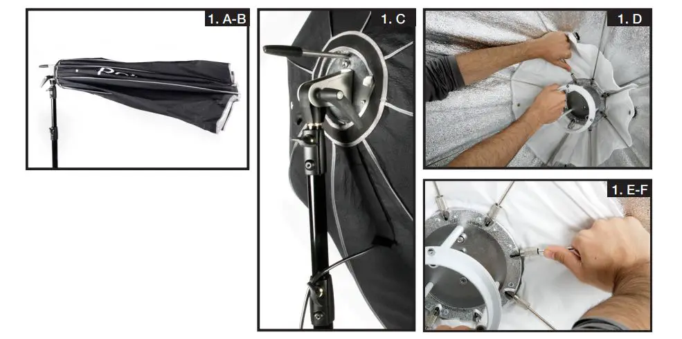 elinchrom 110531 Rotalux Indirect Deep Inverse Octa -Figure 1A-F