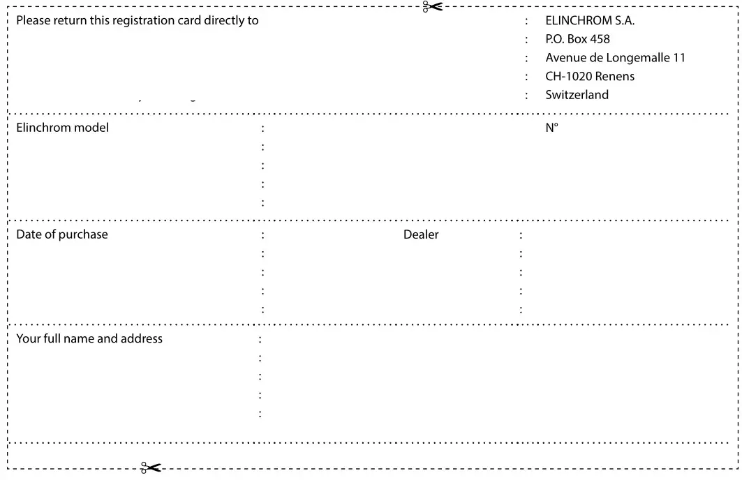 elinchrom 110531 Rotalux Indirect Deep Inverse Octa -warranty card