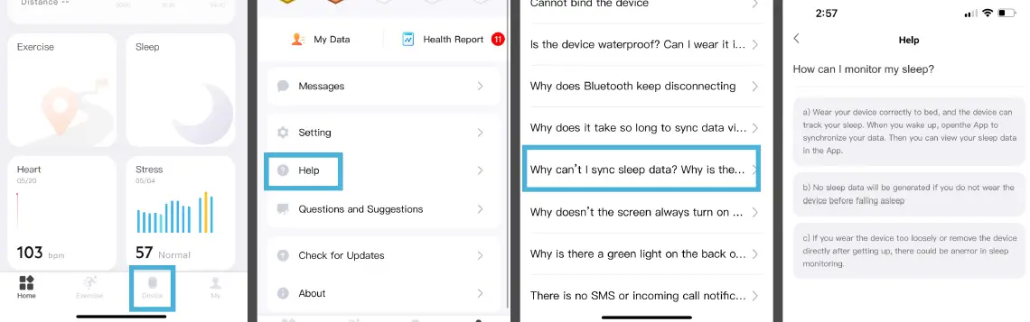 Finding Sleep Monitor