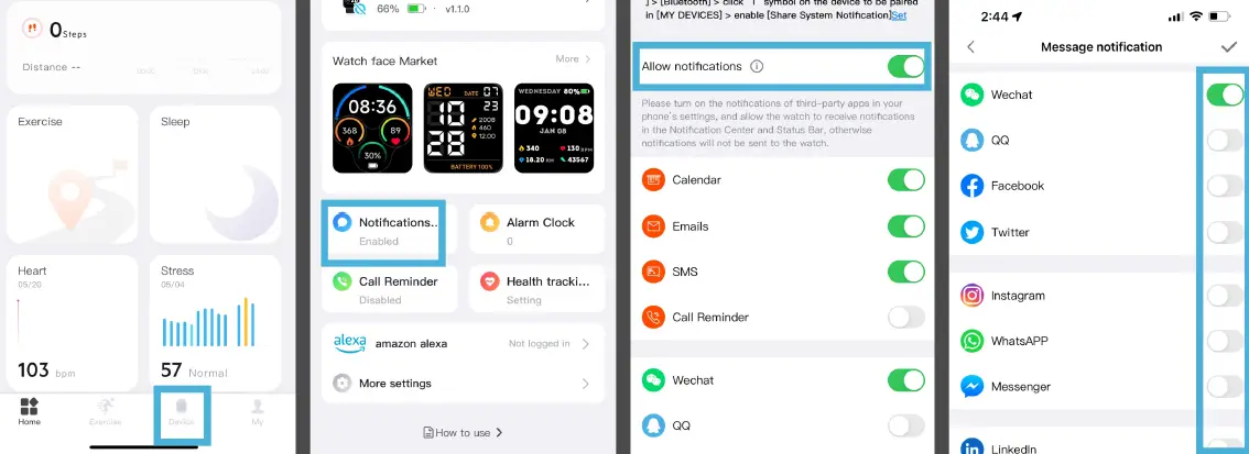 Enabling Notifications