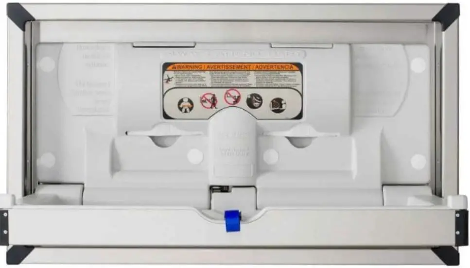 intelligent BC100SS-R Dolphin Recessed Type 304 Stainless Steel Horizontal Baby Changing Station