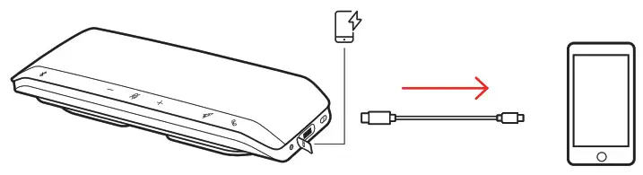 poly Bluetooth Speakerphone - cable not provided