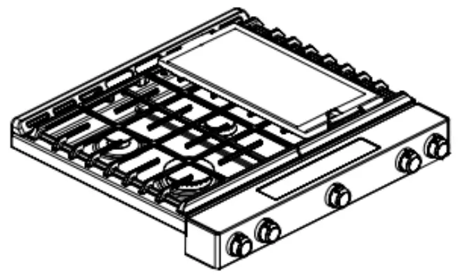 Whirlpool KSDG950ESS Dual Fuel Downdraft Range - Griddle