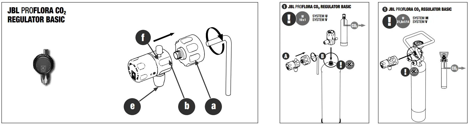 JBL REGULATOR PROFESSIONAL ProFlora Pressure Regulator - fig 1