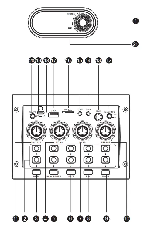 JYX-2-UHF-Karaoke-Machine-Wireless-Microphones-Fig-1