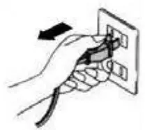 used in this product - unplug it from the outlet