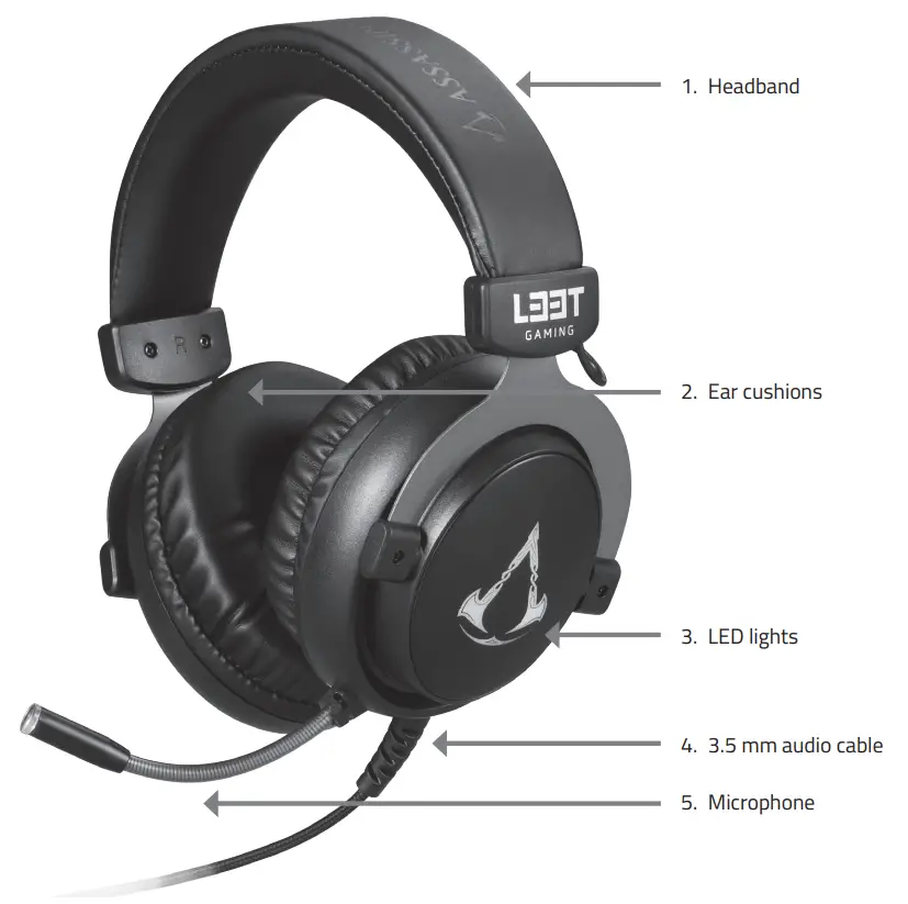 L33T Mosfet Gaming Headset overview