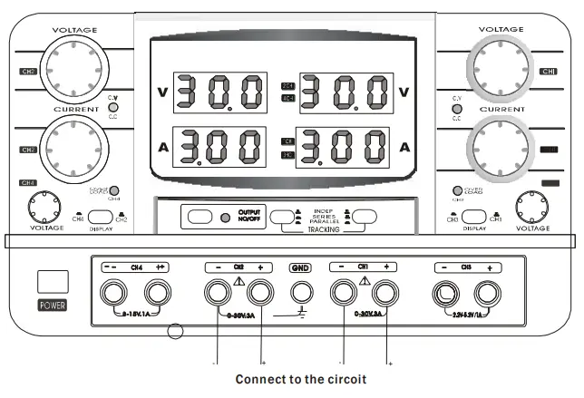 PeakTech 6215 Regulated 4 Channel Laboratory Power Supply - Fig 1
