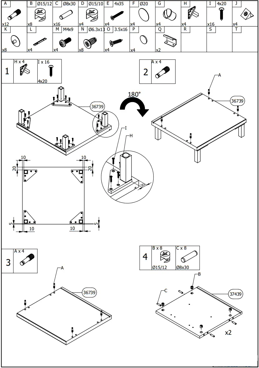 FORMA IDEALE MARBELLA NO2F Bedside Table - Fig 5