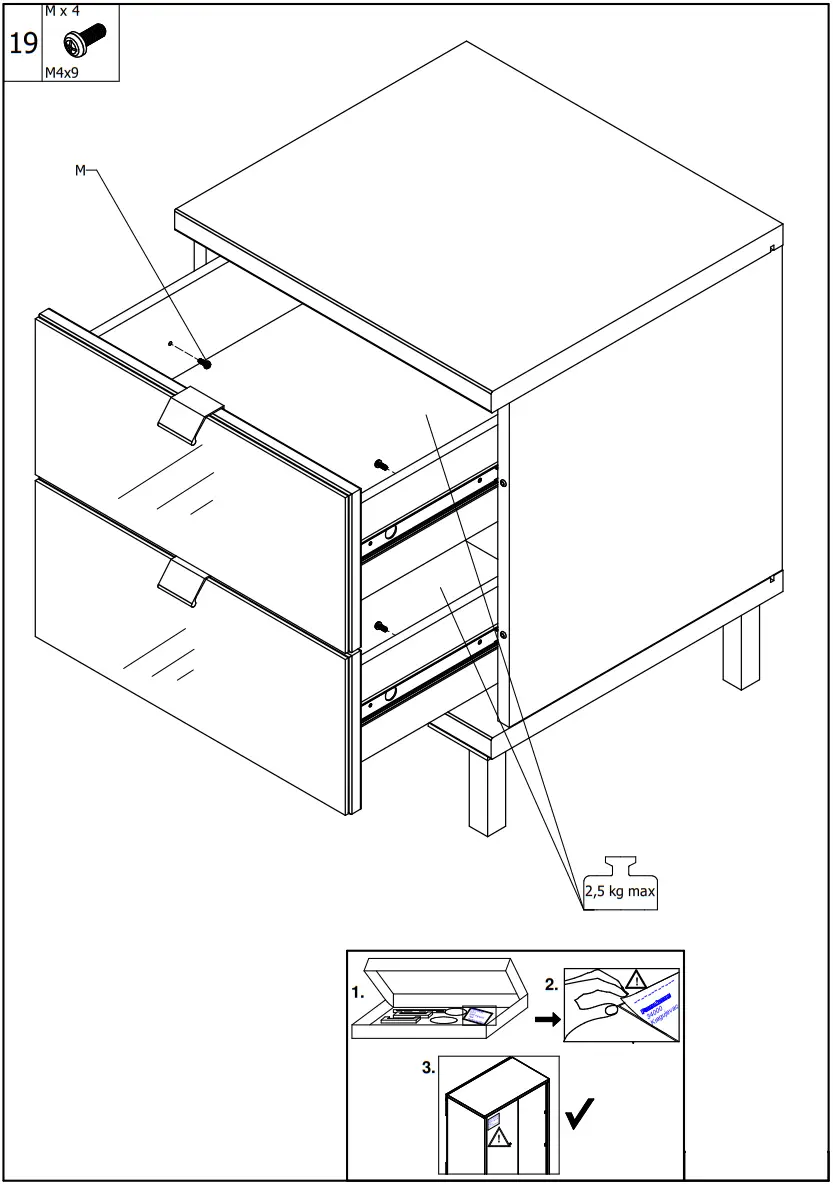 FORMA IDEALE MARBELLA NO2F Bedside Table - Fig 9