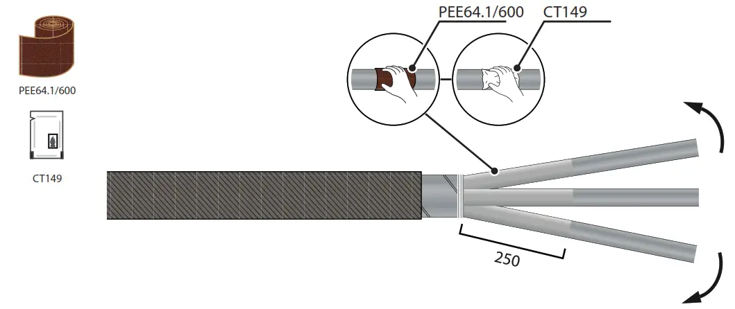 ENSTO HJTW11.2404C Heat Shrink Transition Joint - fig3