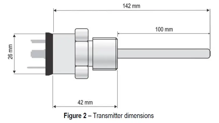 itsensor TXMINI-DIN43650-MP Built In Temperature Transmitter FIG (2)