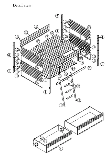 Polibi-WF292743-White-Twin-over-Twin-Wood-Bunk-Bed-with-2-Drawers-01
