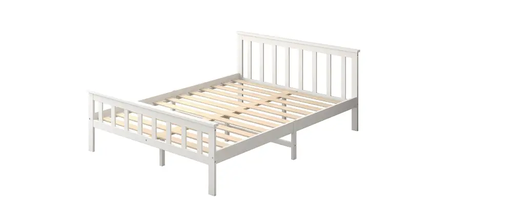 Vonhaus 3024006 White Double Pine Bed Instruction Manual