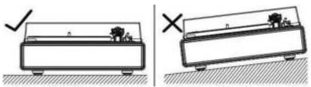 Installing the turntable