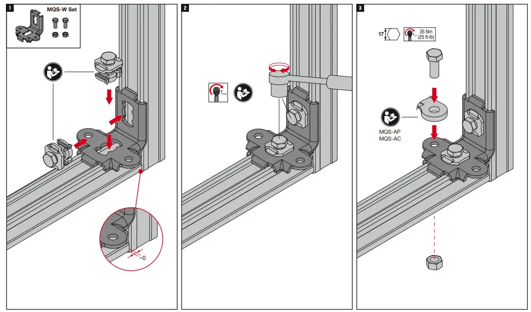 HILTI MQS-W Seismic Components