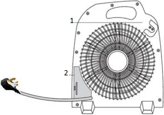 BERGSTORM K311 12 Inch Box Fan with Remote A02