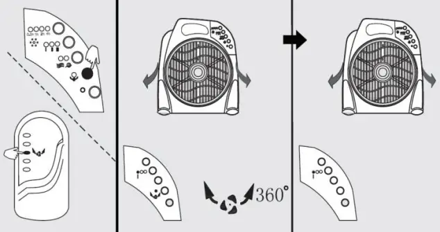 BERGSTORM K311 12 Inch Box Fan with Remote A06