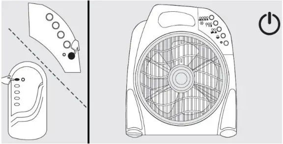 BERGSTORM K311 12 Inch Box Fan with Remote A09