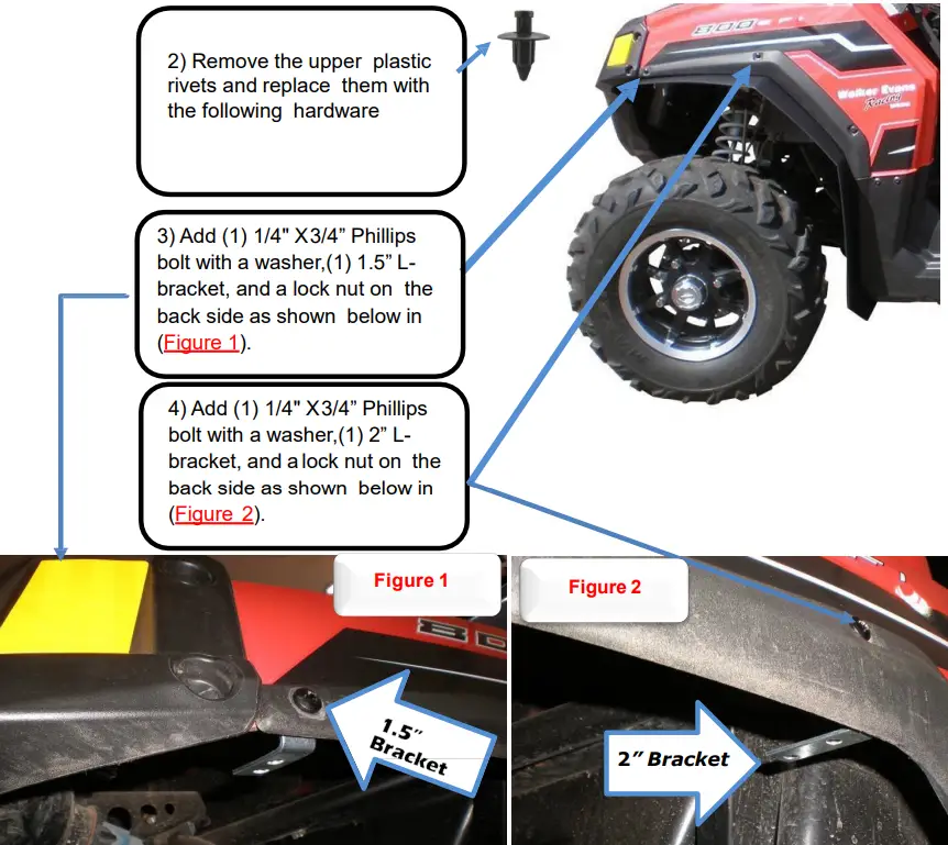 MUDBUSTERS 2008 2014 Polaris RZR Fender Flares - Fig 1