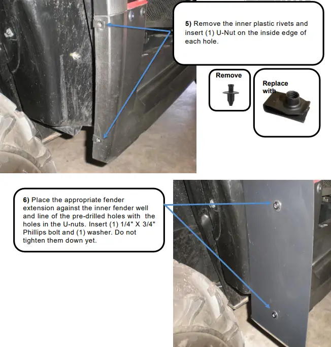 MUDBUSTERS 2008 2014 Polaris RZR Fender Flares - Fig 2