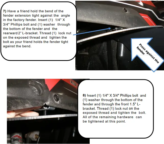 MUDBUSTERS 2008 2014 Polaris RZR Fender Flares - Fig 3