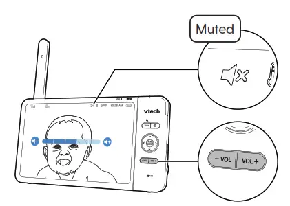 vtech VM919HD, VM919 2HD Full Color Pan and Tilt HD Video Monitor - fig 17