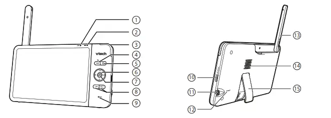 vtech VM919HD, VM919 2HD Full Color Pan and Tilt HD Video Monitor - fig 25