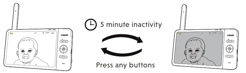 vtech VM919HD, VM919 2HD Full Color Pan and Tilt HD Video Monitor - fig 9
