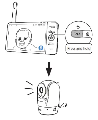 vtech VM919HD, VM919 2HD Full Color Pan and Tilt HD Video Monitor - fig20