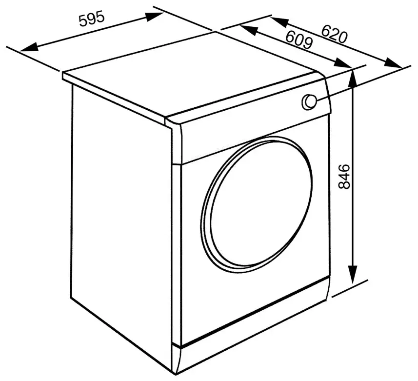 smeg DHT82LSIT Free standing Tumble Dryer - fig