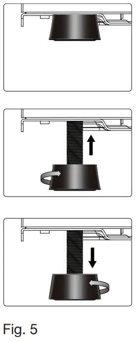 Adjusting the Height and Leveling