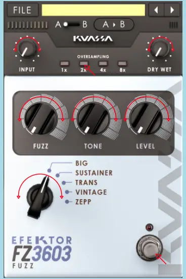 KUASSA Efektor FZ3603 Fuzz Bundle Guitar Effect fig 10