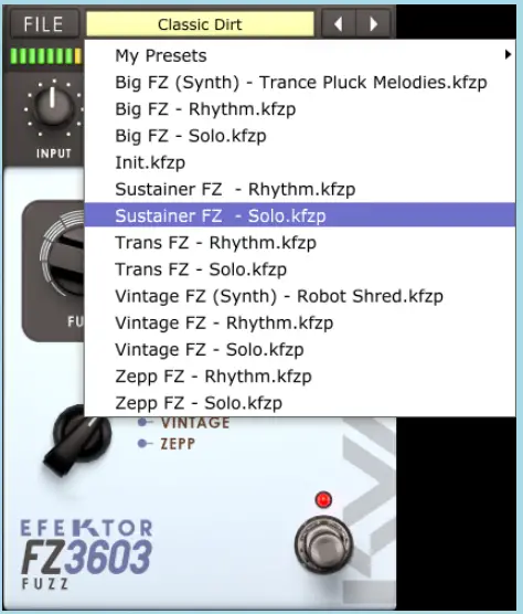 KUASSA Efektor FZ3603 Fuzz Bundle Guitar Effect fig 12