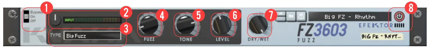 KUASSA Efektor FZ3603 Fuzz Bundle Guitar Effect fig 15