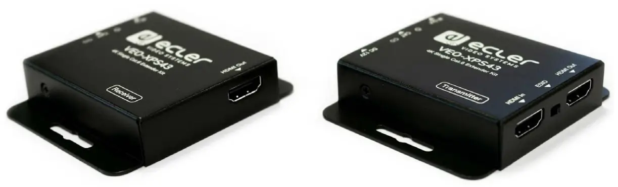 ecler VEO XPS43 4K Single Cat 6 Extender Kit-