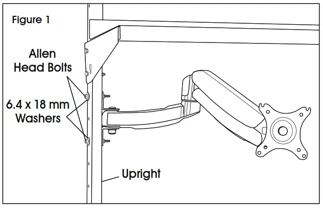 ULINE H-7605 Monitor Arm - FIG 1