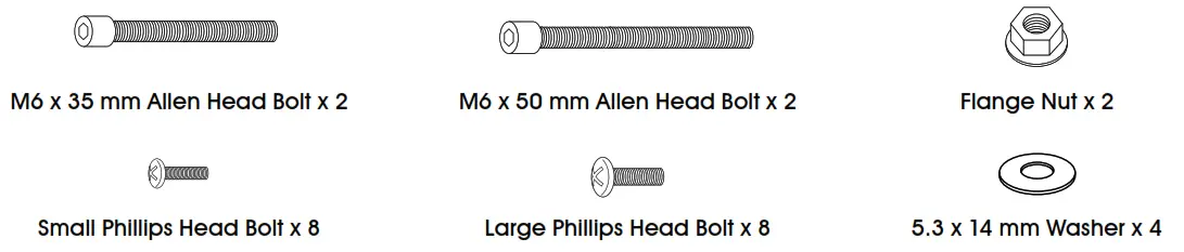 ULINE H-7605 Monitor Arm - HARDWARE