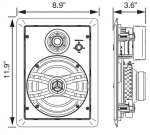 Yamaha NS-IW470 In-Wall Speaker