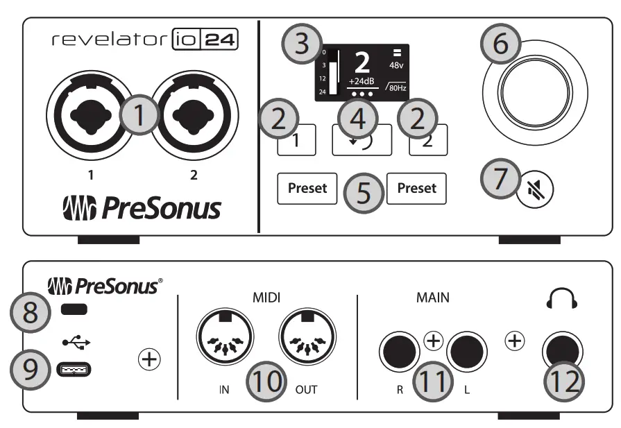 PreSonus Revelator io24 2 Channel Audio Interface - FIG4