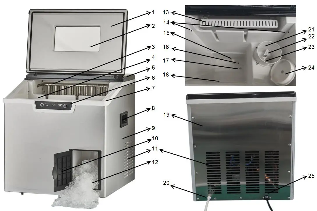 IKER ZBS-20A Ice Maker & Shaver Instruction Manual - Description