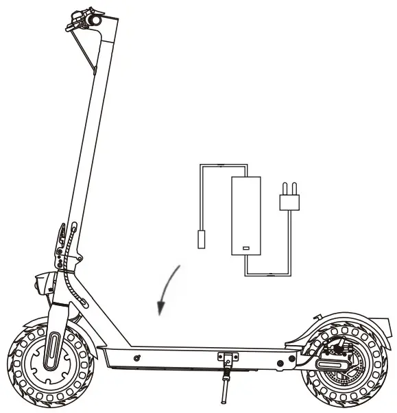iScooter i9 Pro Adults Electric Scooter - Charging