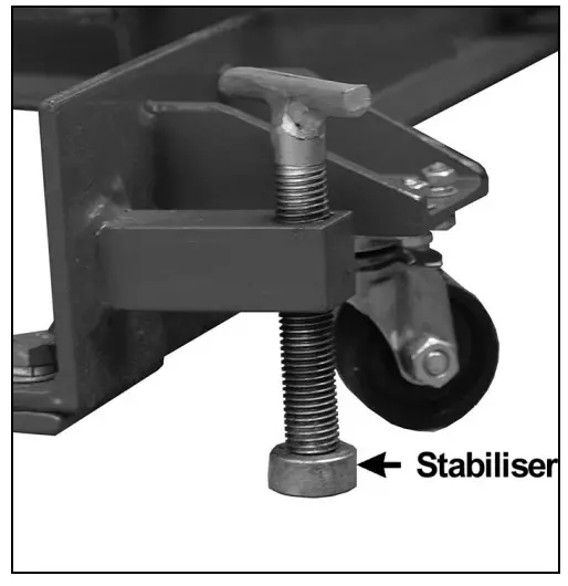 Clarke CML3AIR Hydraulic Motorcycle Lift - Figure 1